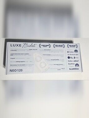LUXE Bidet NEO 120 Plus Non Electric Toilet Seat Attachment Dual Nozzle Self Cle